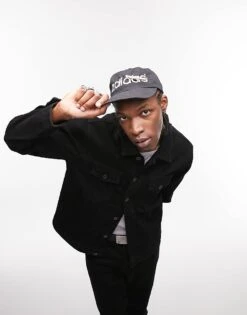 Topman Classic Fit Denim Western Jacket In Black For Men -Daily Wardrobe Shop 202166534 3