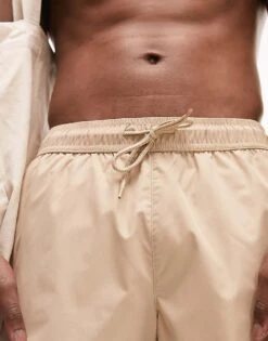 Topman 2 Pack Swim Shorts In Stone And Khaki For Men Stone & Khaki -Daily Wardrobe Shop 203828404 3