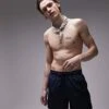 Topman Swim Shorts In Navy For Men
