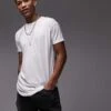 Topman Longline T-shirt In White For Men -Daily Wardrobe Shop 204315172 1 white