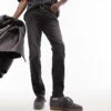 Topman Skinny Jeans In Washed Black For Men -Daily Wardrobe Shop 204409491 1 washedblack