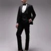 Topman Slim Tuxedo Suit Trouser In Black For Men -Daily Wardrobe Shop 204418129 1 black