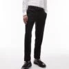 Topman Skinny Textured Trousers In Black For Men -Daily Wardrobe Shop 204911807 1 black