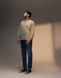 Topman Rigid Taper Jeans In Mid Wash Blue For Men -Daily Wardrobe Shop 204960373 4