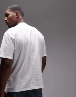 Topman 2 Pack Oversized Fit T-shirt In White For Men Multi -Daily Wardrobe Shop 205232635 3