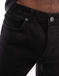 Topman Rigid Loose Jeans In Black For Men -Daily Wardrobe Shop 205243292 3