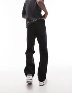 Topman Rigid Loose Jeans In Black For Men -Daily Wardrobe Shop 205243292 5