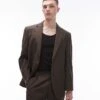 Topman Relaxed Suit Jacket In Khaki For Men -Daily Wardrobe Shop 205498916 1 khaki