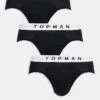 Topman 3 Pack Briefs In Black With White Waistbands For Men Multi -Daily Wardrobe Shop 205580333 1 multi