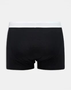 Topman 3 Pack Trunks In Black With White Waistbands For Men Multi -Daily Wardrobe Shop 205580439 3