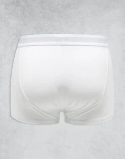 Topman 5 Pack Trunks In Black, Grey Marl And White With White Waistbands For Men Multi -Daily Wardrobe Shop 205580485 3