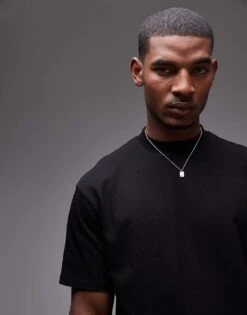 Topman 2 Pack Oversized Fit T-shirt In Black And White For Men Multi -Daily Wardrobe Shop 205619043 4