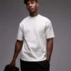 Topman Oversized Fit T-shirt In Ecru For Men -Daily Wardrobe Shop 205666197 1 ecru