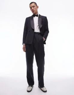 Topman Premiumn Wool Rich Tux In Black -Daily Wardrobe Shop 205685965 1 black 1