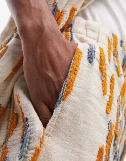 Topman Co-ord Relaxed Jacquard Shorts For Men Multi -Daily Wardrobe Shop 205694393 5