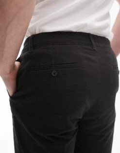 Topman 2 Pack Slim Chino Shorts In Grey And Black For Men -Daily Wardrobe Shop 205695327 3