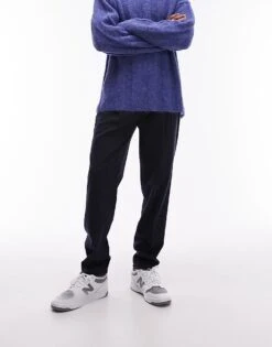 Topman Tapered Ripstop Jogger In Navy For Men -Daily Wardrobe Shop 205709132 1 navy 1