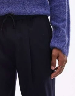 Topman Tapered Ripstop Jogger In Navy For Men -Daily Wardrobe Shop 205709132 5