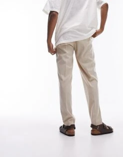 Topman Tapered Ripstop Jogger In Stone For Men -Daily Wardrobe Shop 205709155 4