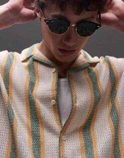 Topman Crochet Stripe Co-ord