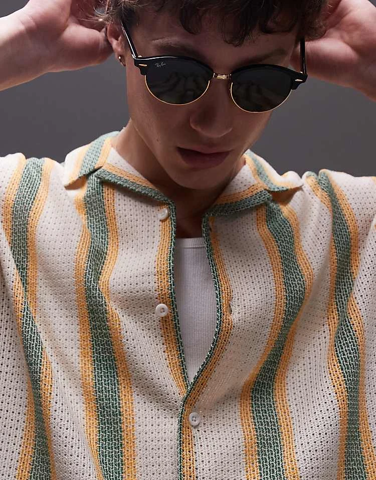 Topman Crochet Stripe Co-ord 3 Topman Crochet Stripe Co-ord