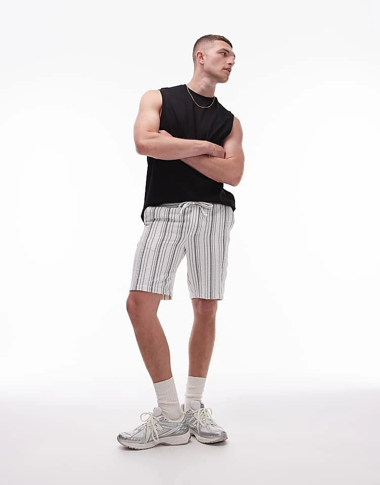 Topman Premium Oversized Interlock Tank In Black For Men 7 Topman Premium Oversized Interlock Tank In Black For Men - Image 5