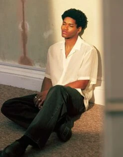 Topman Baggy Jeans In Washed Black For Men -Daily Wardrobe Shop 205863596 4