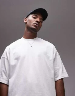 Topman Extreme Oversized Fit T-shirt In White For Men -Daily Wardrobe Shop 205921097 1 white 1