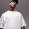 Topman Extreme Oversized Fit T-shirt In White For Men