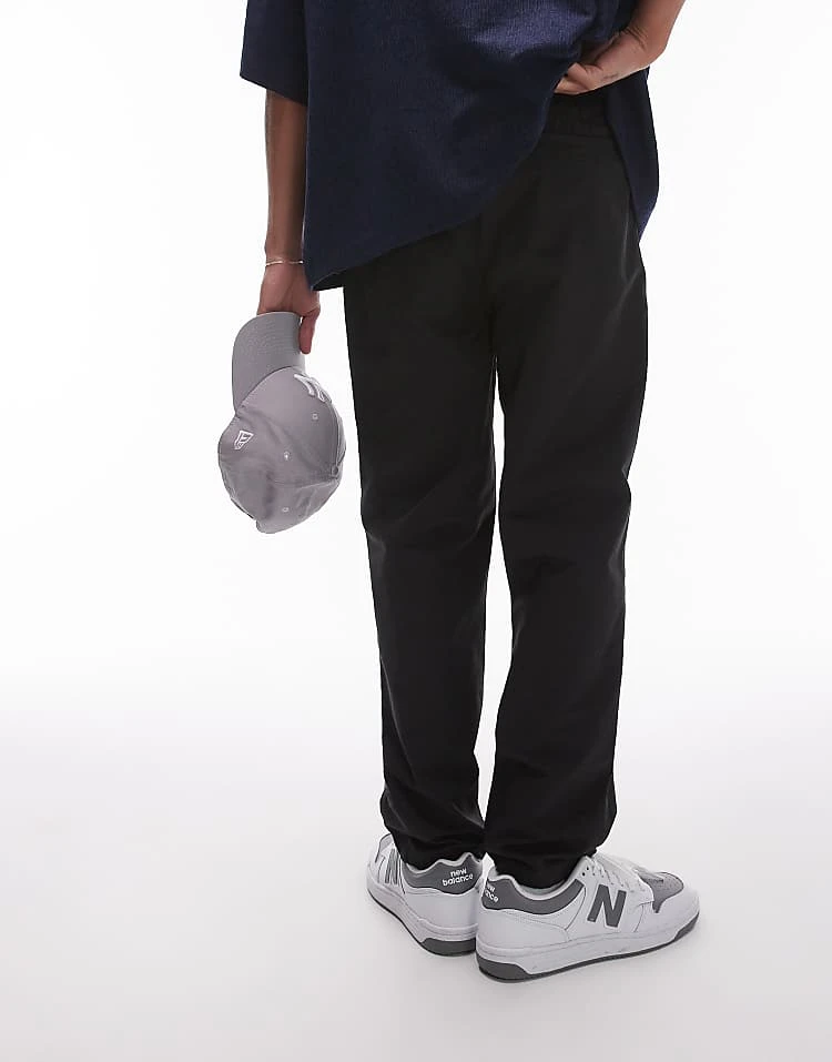 Topman Tapered Trousers In Black For Men 5 Topman Tapered Trousers In Black For Men - Image 3