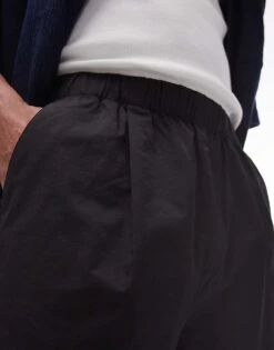 Topman Tapered Trousers In Black For Men 11 Topman Tapered Trousers In Black For Men -Daily Wardrobe Shop 205959787 4