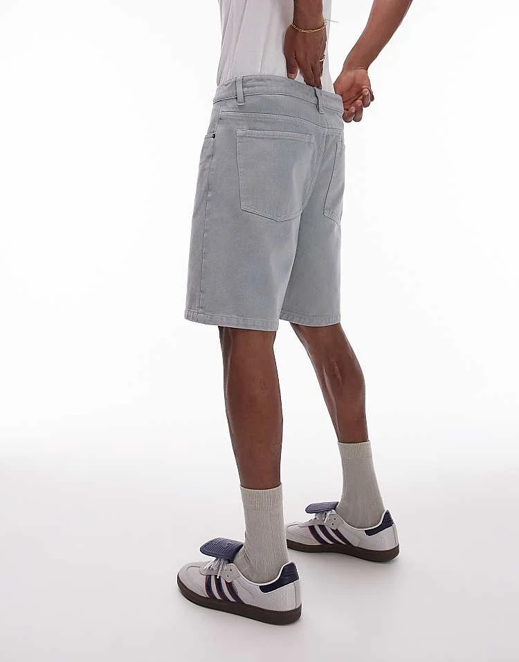 Topman Relaxed Short In Sage For Men Khaki 6 Topman Relaxed Short In Sage For Men Khaki - Image 4