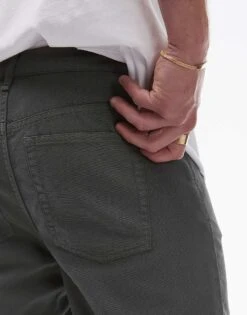 Topman Straight Trousers In Green For Men -Daily Wardrobe Shop 205975186 4