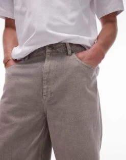 Topman Jort Short In Stone For Men -Daily Wardrobe Shop 205975242 3