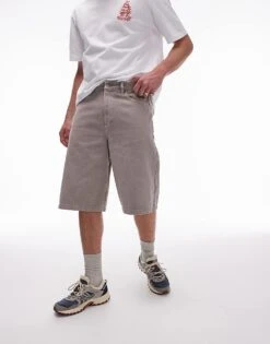 Topman Jort Short In Stone For Men -Daily Wardrobe Shop 205975242 4