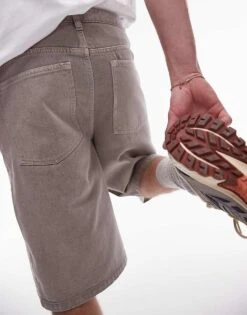 Topman Jort Short In Stone For Men -Daily Wardrobe Shop 205975242 5