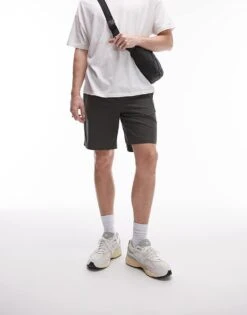 Topman Elasticated Waistband Shorts In Khaki For Men 13 Topman Elasticated Waistband Shorts In Khaki For Men -Daily Wardrobe Shop 205976010 1 khaki 1