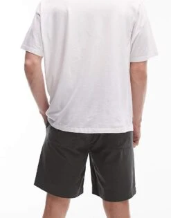 Topman Elasticated Waistband Shorts In Khaki For Men 11 Topman Elasticated Waistband Shorts In Khaki For Men -Daily Wardrobe Shop 205976010 4