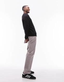 Topman Essentials 1/4 Zip In Black For Men -Daily Wardrobe Shop 205988048 3