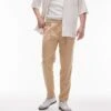 Topman Elasticated Waist Taper Trouser In Stone For Men 2 Topman Elasticated Waist Taper Trouser In Stone For Men -Daily Wardrobe Shop 206012807 1 stone
