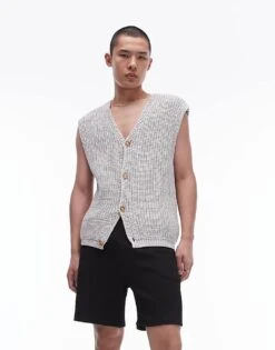 Topman Oversized Fit Jersey Short With Crinkle Plisse Texture In Black For Men -Daily Wardrobe Shop 206118603 5