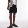 Topman Straight Leg Denim Short In Black For Men Washed Black 1 Topman Straight Leg Denim Short In Black For Men Washed Black -Daily Wardrobe Shop 206163313 1 washedblack