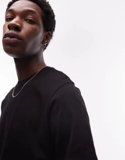 Topman 2 Pack Regular T-shirt In Black & White For Men Multi -Daily Wardrobe Shop 206183637 3