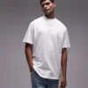 Topman Oversized Fit T-shirt In White For Men