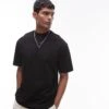 Topman Oversized Fit T-shirt In Black For Men -Daily Wardrobe Shop 206184287 1 black