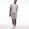 Topman Lounge Waffle Short And Waffle T-shirt Multipack In Light Grey For Men -Daily Wardrobe Shop 206197928 1 lightgrey