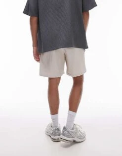 Topman Plisse Shorts In Grey For Men 10 Topman Plisse Shorts In Grey For Men -Daily Wardrobe Shop 206208424 3