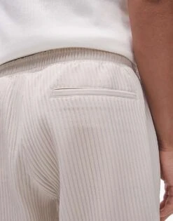 Topman Plisse Shorts In Grey For Men 12 Topman Plisse Shorts In Grey For Men -Daily Wardrobe Shop 206208424 5