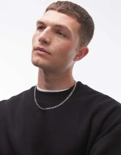 Topman Oversized Fit Sweatshirt In Black For Men -Daily Wardrobe Shop 206229523 3