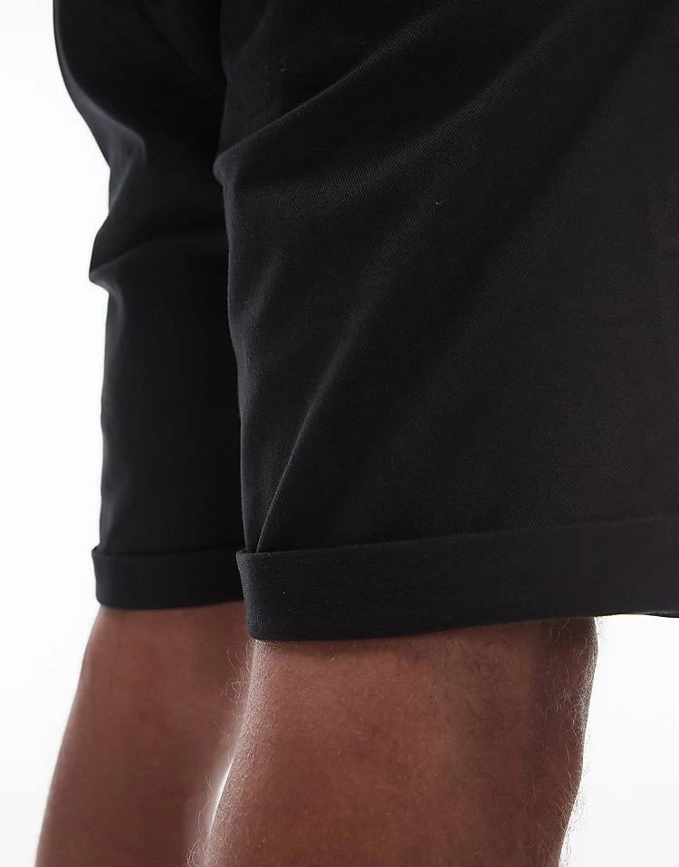 Topman Skinny Chino Shorts In Black For Men 6 Topman Skinny Chino Shorts In Black For Men - Image 4